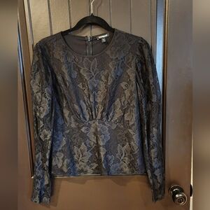 NWOT Express Black Lace Womens Top, SizeM
